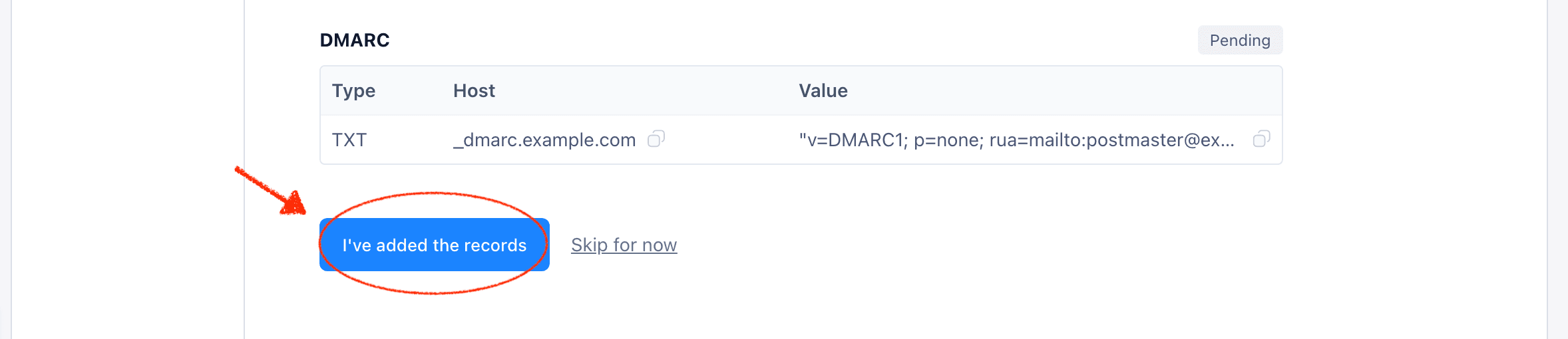 DNS verification in WaxForward